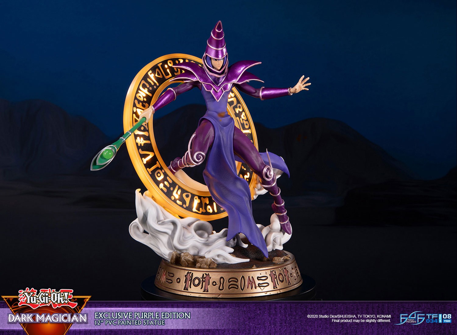 Yu Gi Oh Dark Magician Purple Statue Preorder