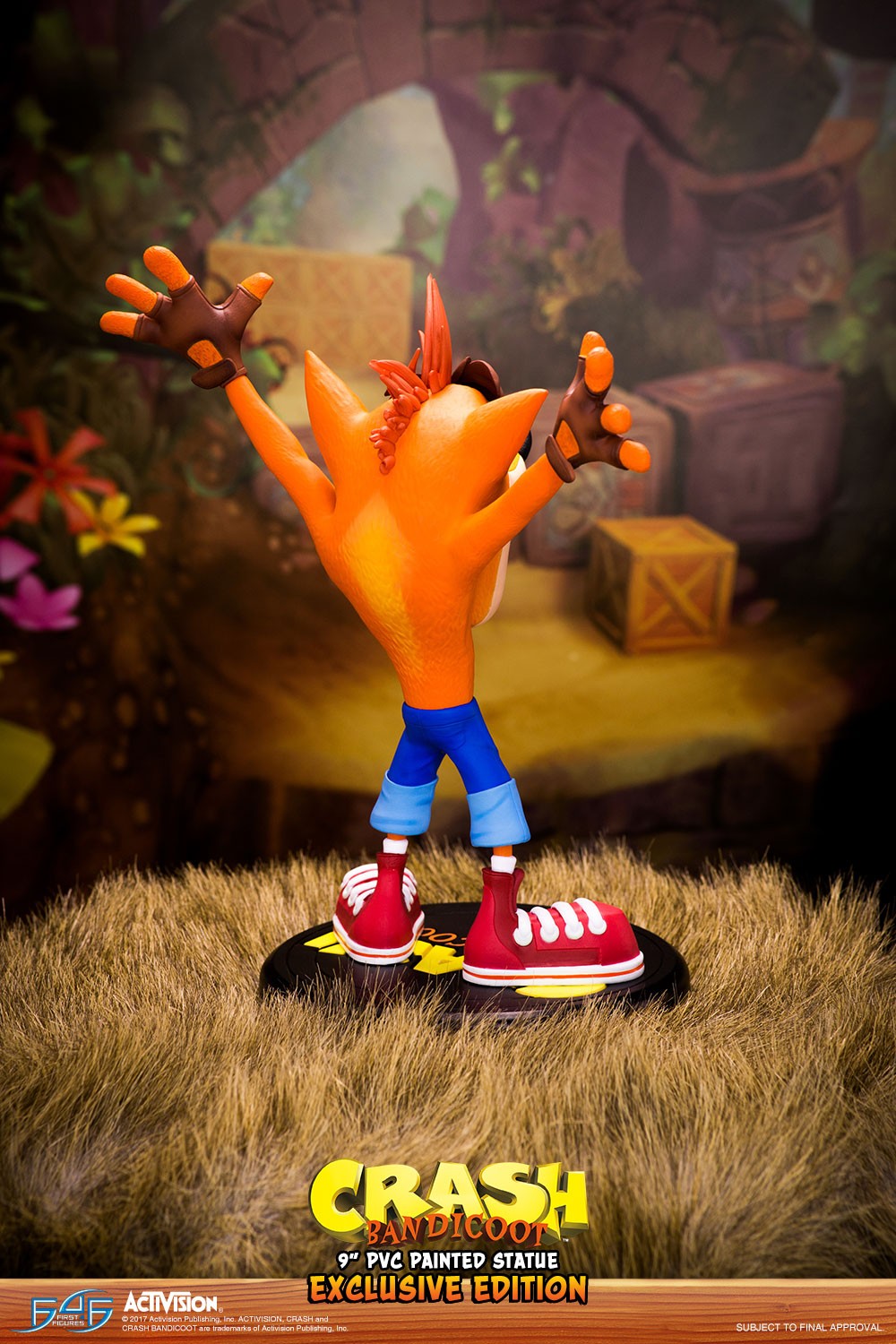 crash bandicoot selfie statue