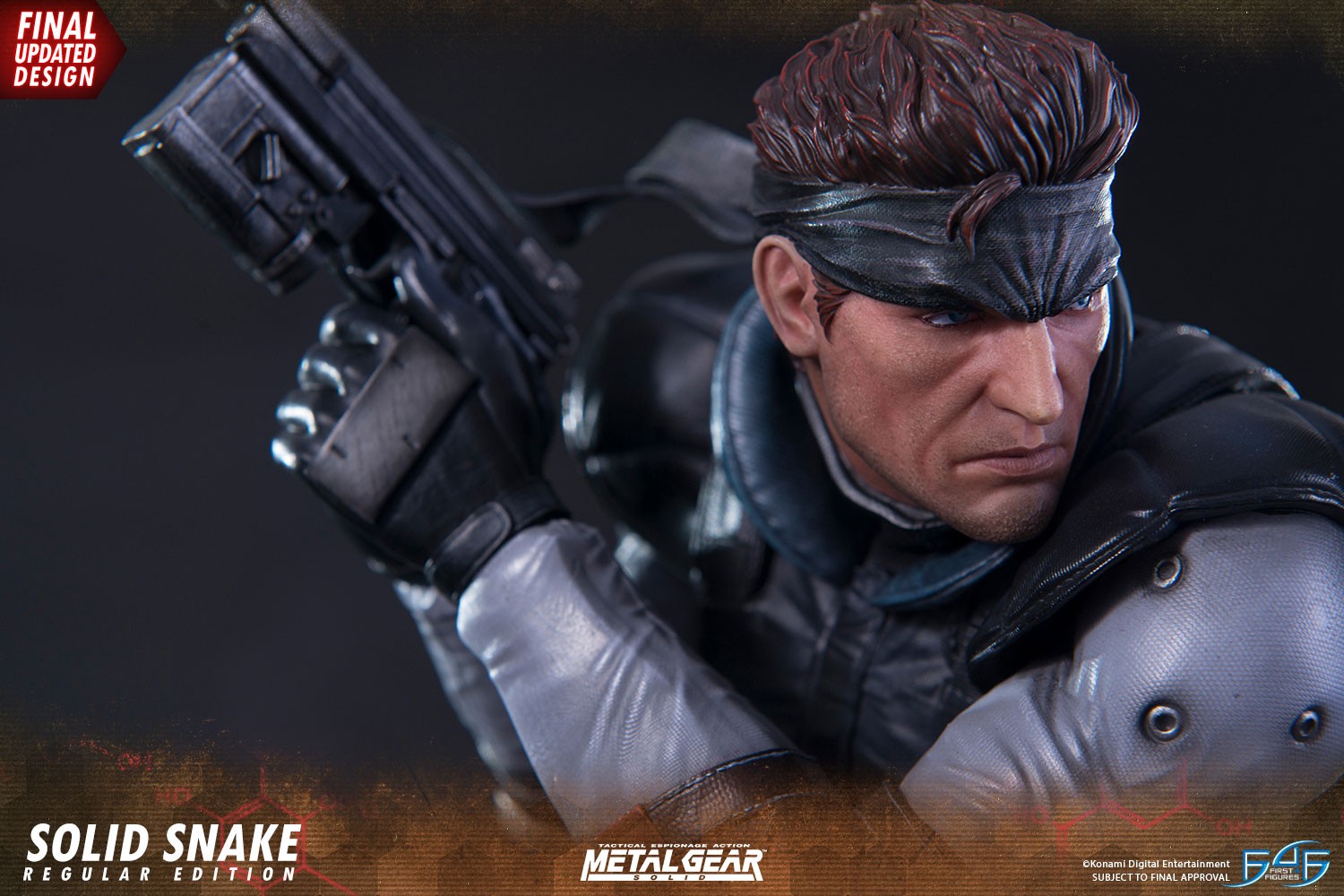 First 4 Figures Metal Gear Solid: Snake Statue, Multicolor