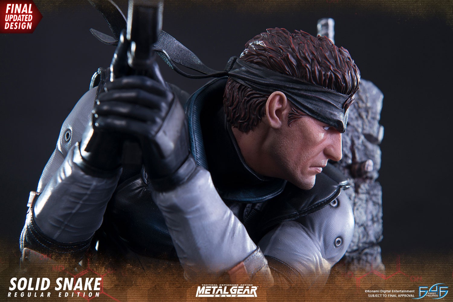 First 4 Figures Metal Gear Solid: Snake Statue, Multicolor