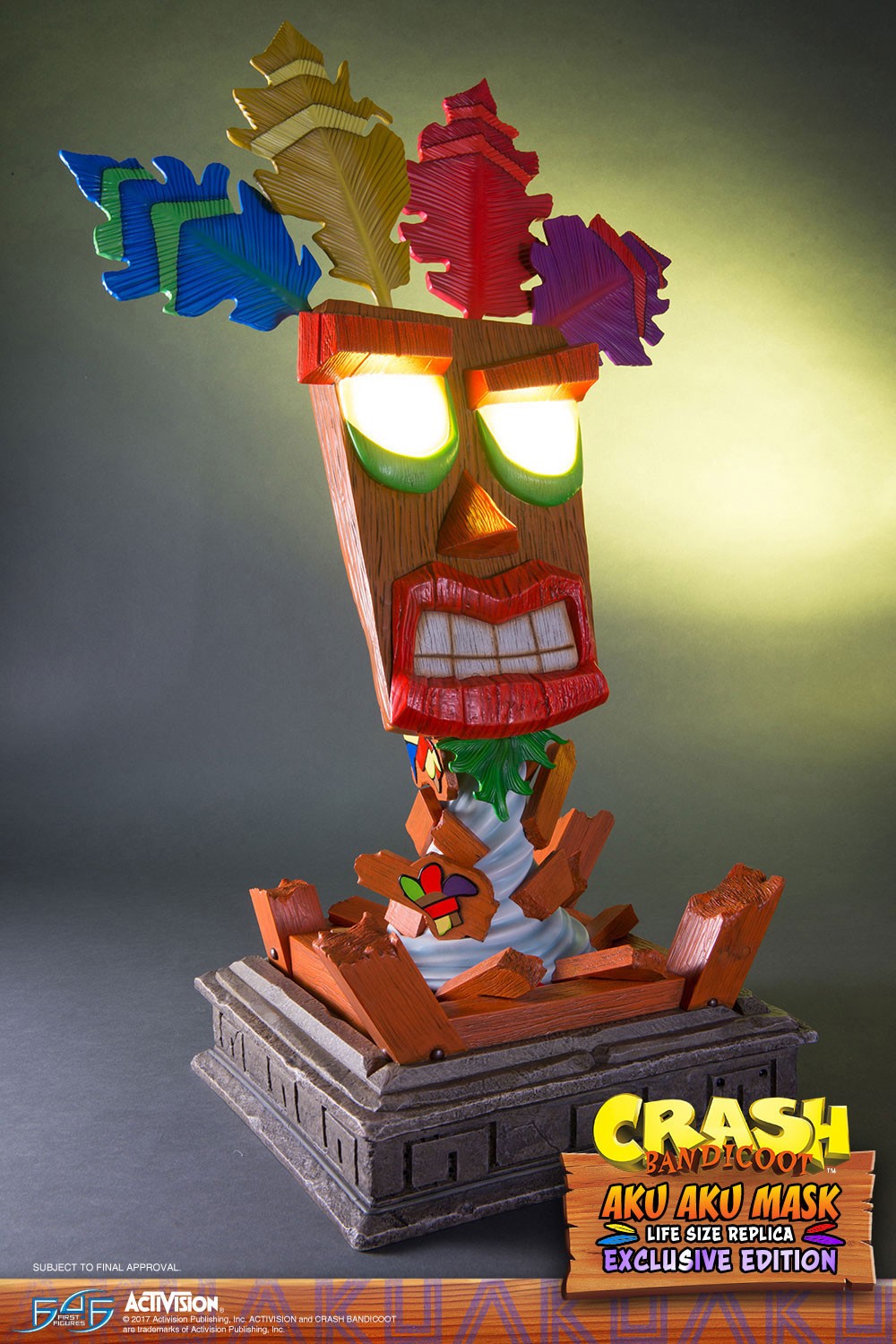 FYeahTattoos.com — Crash Bandicoot Mask-Aku Aku. Done by Phil