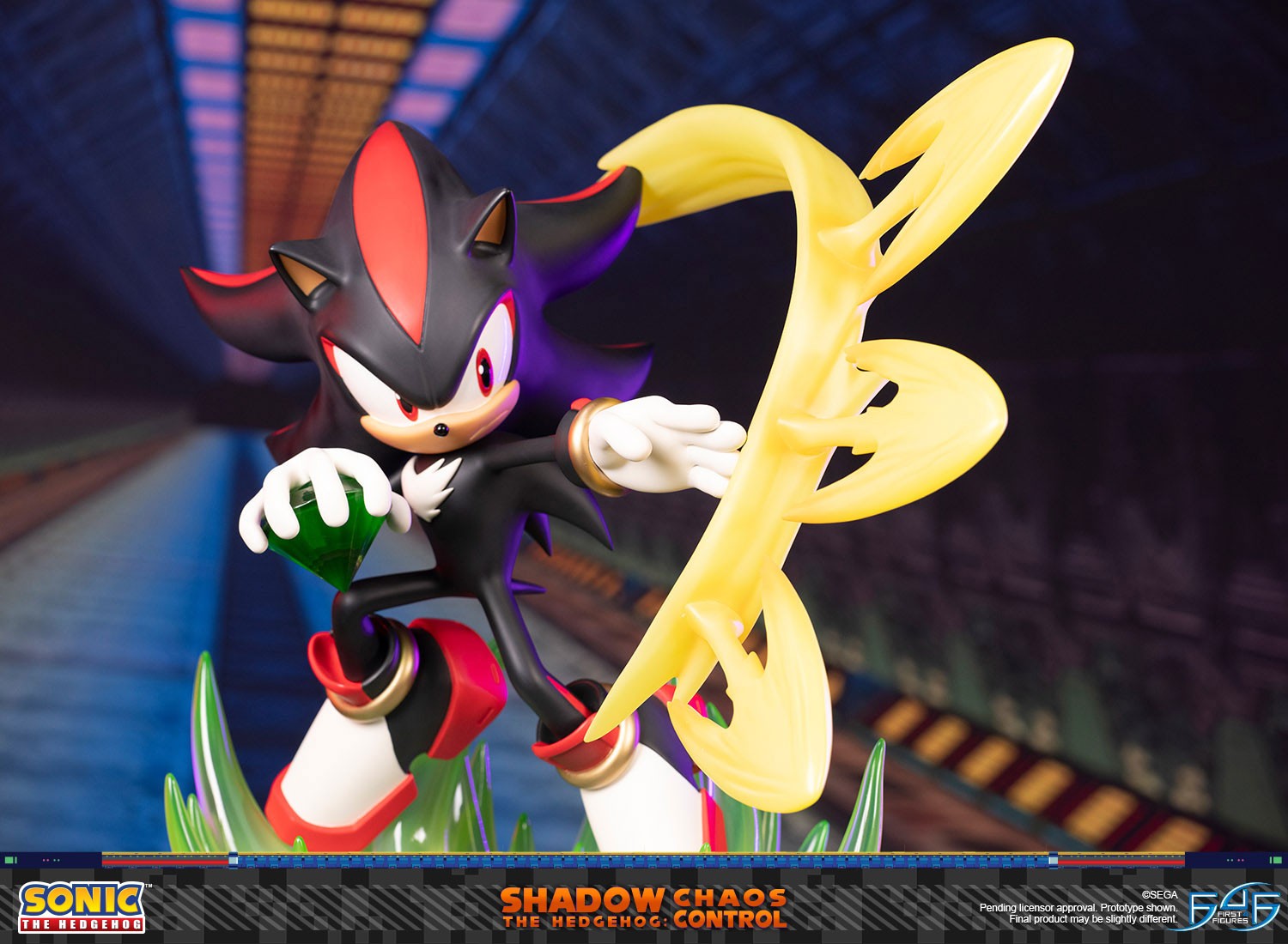 Shadow the hedgehog with chaos emerald