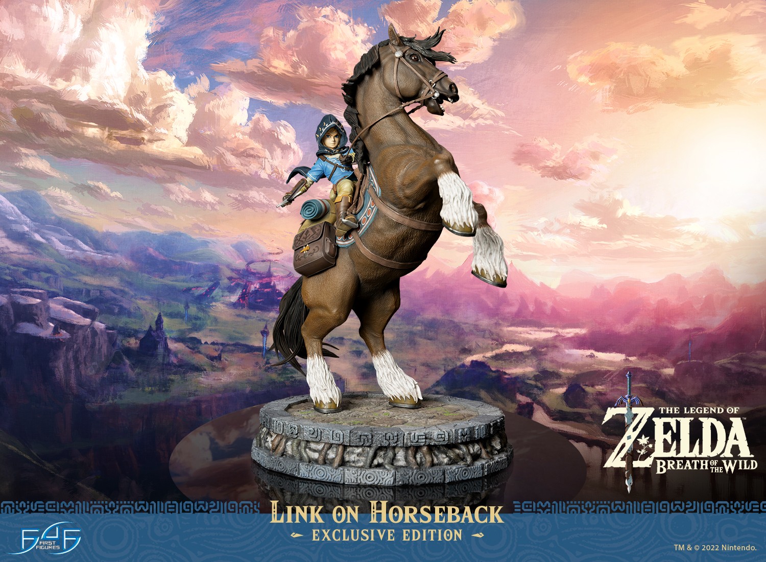 Figurine First4figures LEGEND OF ZELDA LINK ON HORSE LEGEND ST