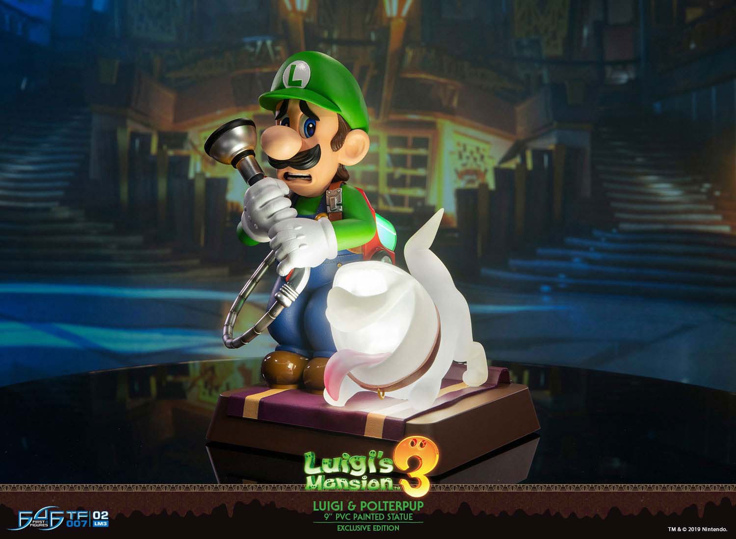 Luigi's Mansion 3 - Luigi & Polterpup 9 PVC Painted Statue