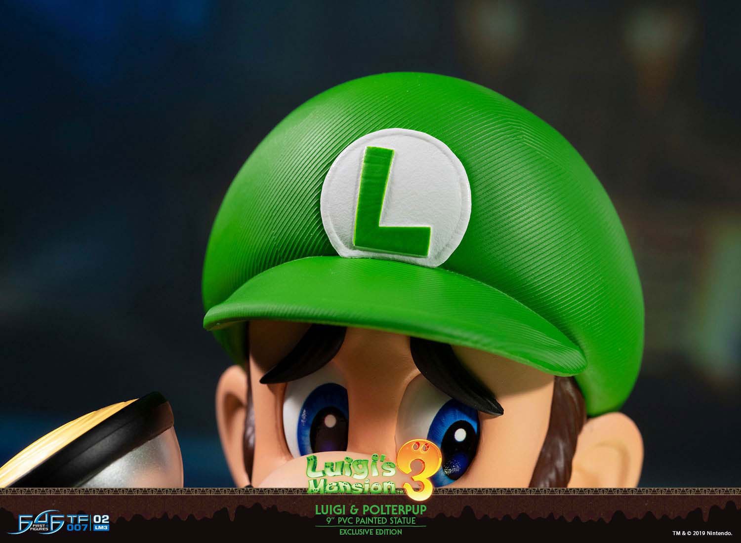  First 4 Figures Luigis Mansion 3 Luigi and Polterpup 9-Inch PVC  Collector Edition Statue, Green : Toys & Games