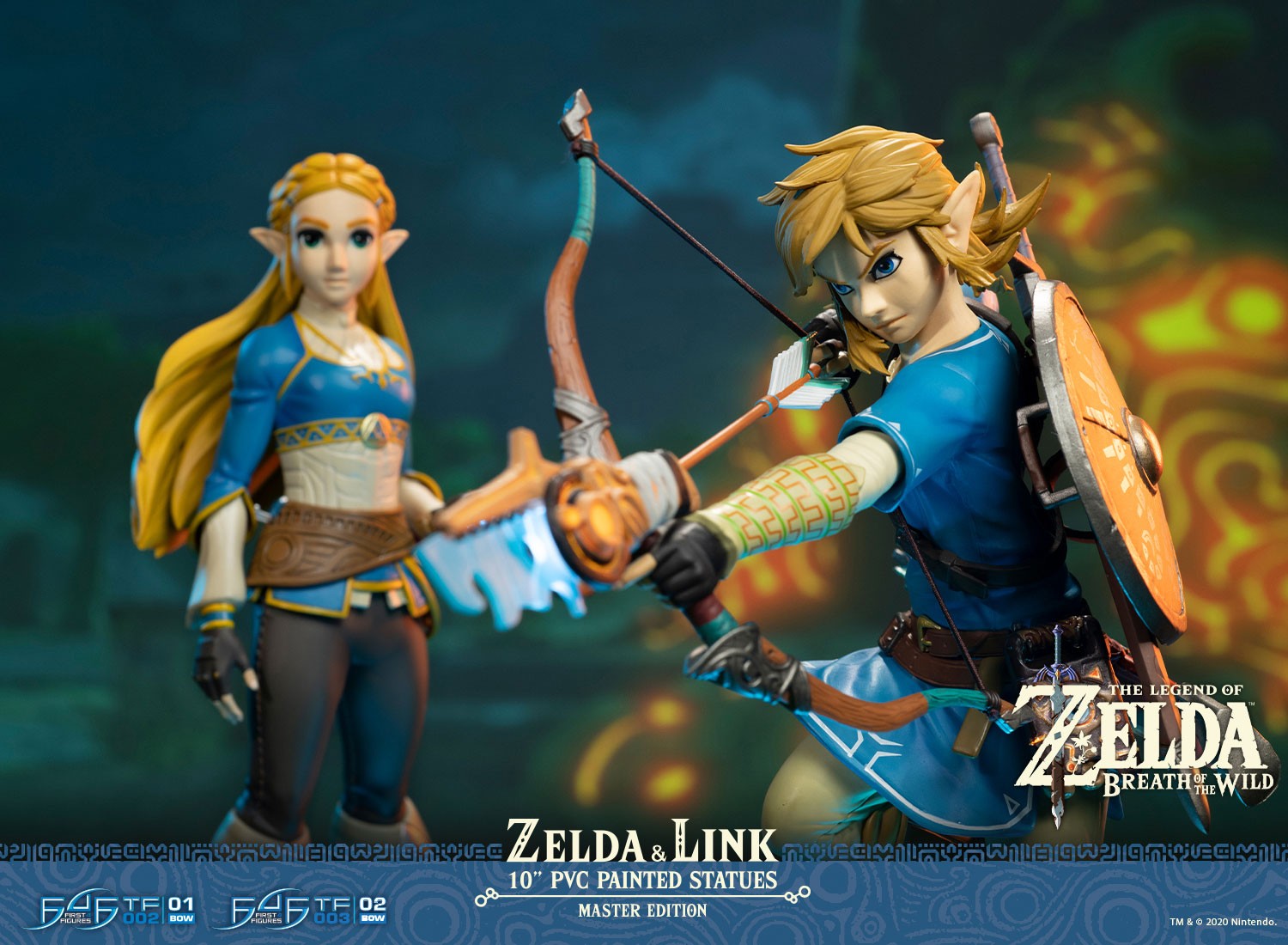 First 4 Figures 10 Inch The Legend of Zelda Breath of The Wild Zelda PVC  Collectible Replica Statue Figurine Toy