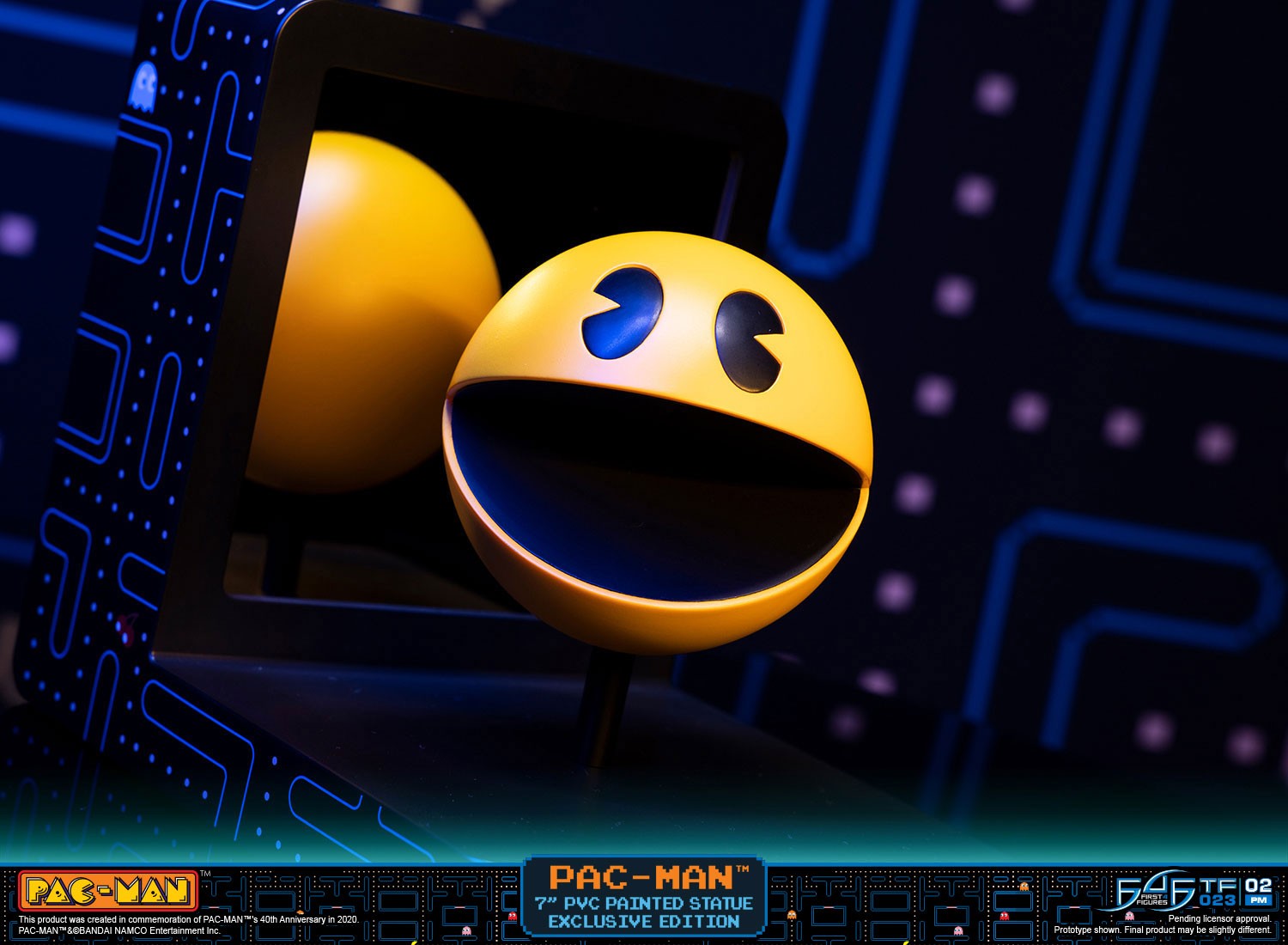 Fourre-tout Pac-Man bleu ciel