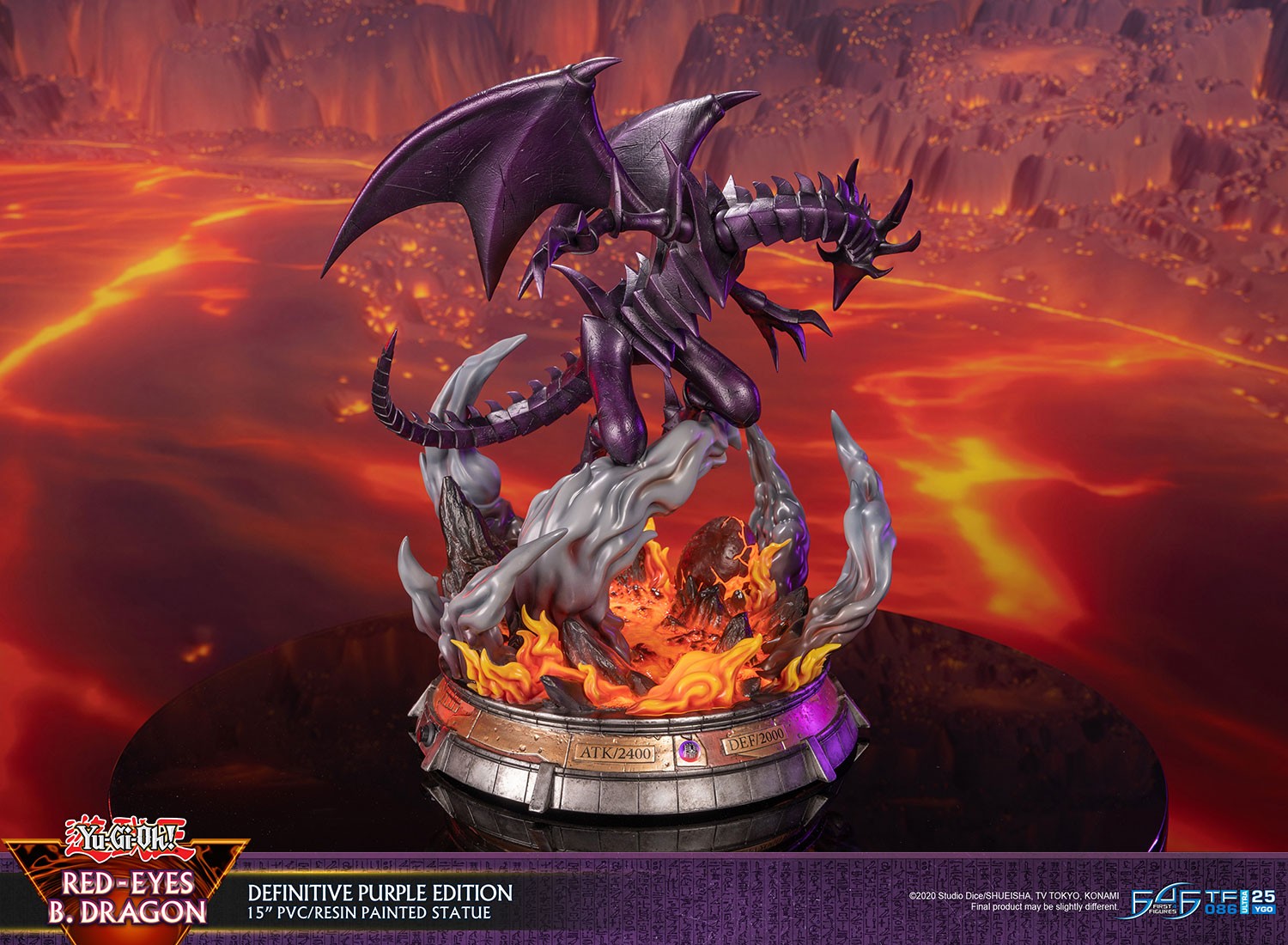 Yu-Gi-Oh! PVC Statue Red-Eyes B. Dragon Purple Colour 33 cm