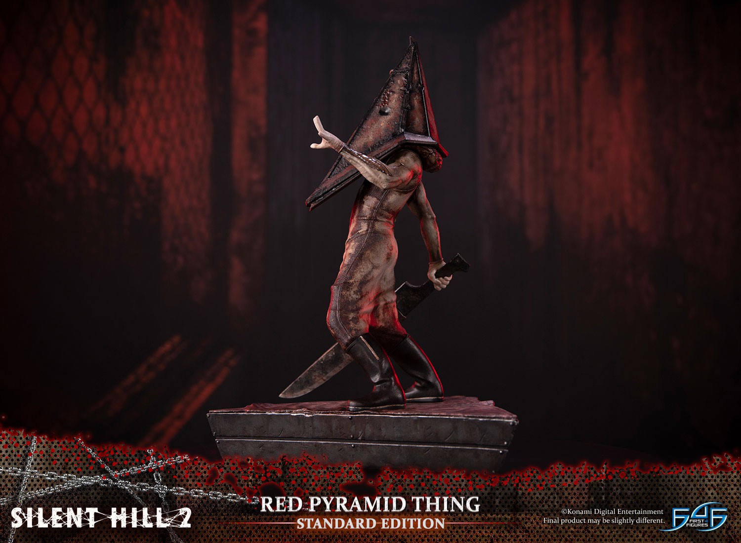 Silent Hill 2 Triangular Head Red Pyramid Head Actionable Model Decoration  Boxed : : Toys & Games