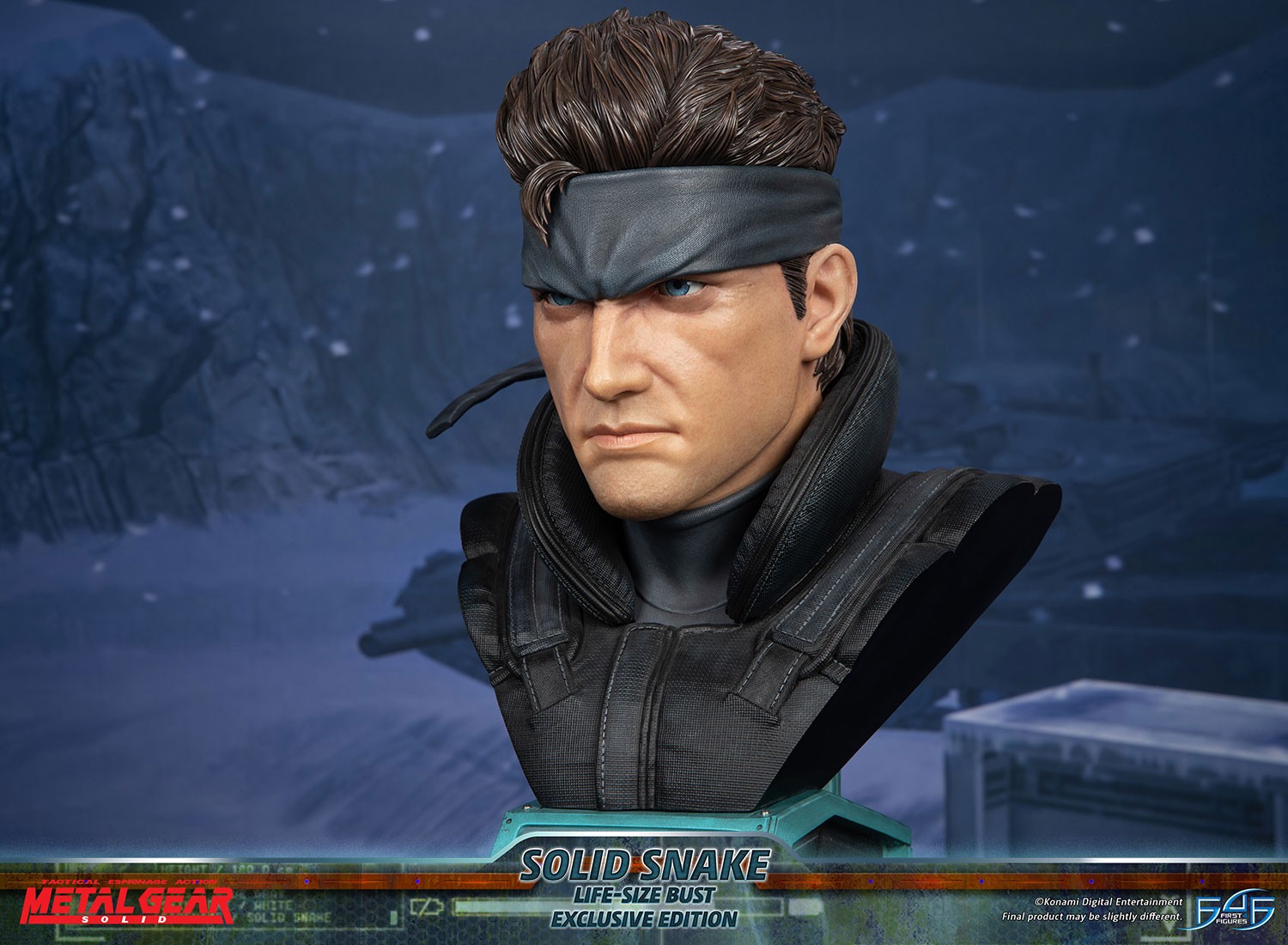Solid Snake Life-Size bust statue in the making by First 4 Figures