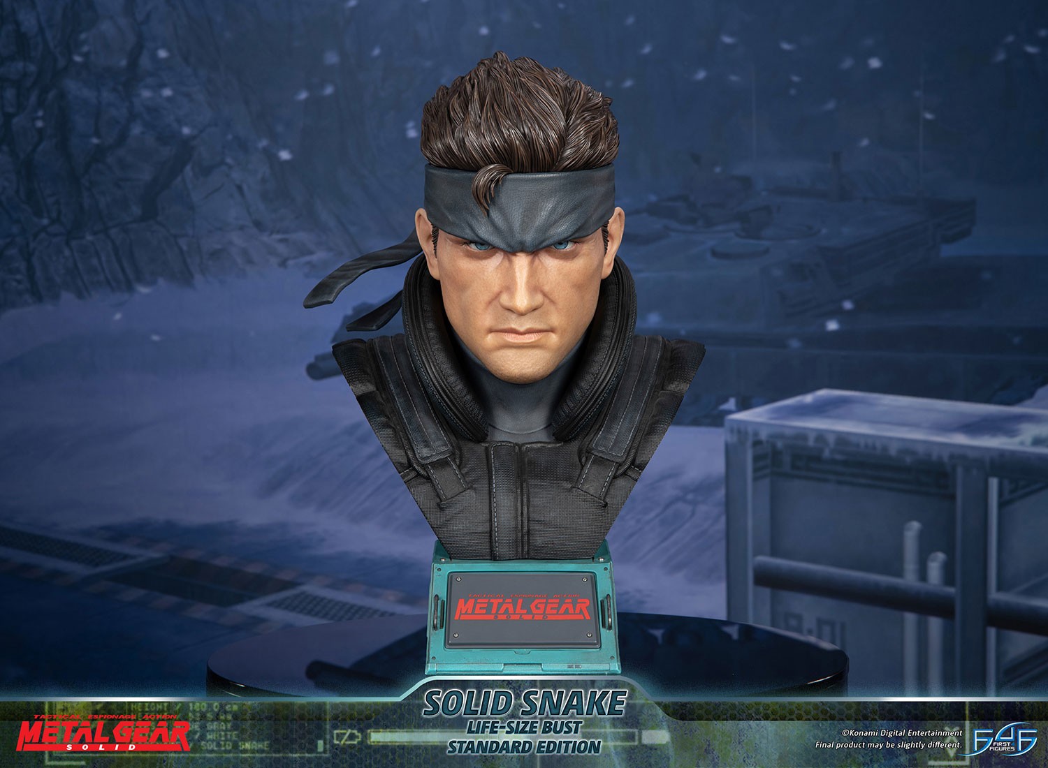 1/1 Scale Life-Size Bust : Solid Snake Metal Gear Solid 1/1 Life-Size Bust  by First 4 Figures