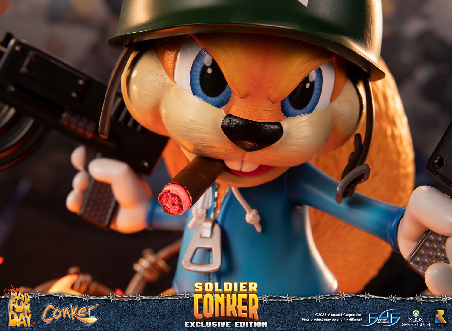 scale Try out fuzzy Conker: Conker's Bad Fur Day™ - Soldier Conker (Exclusive Edition)