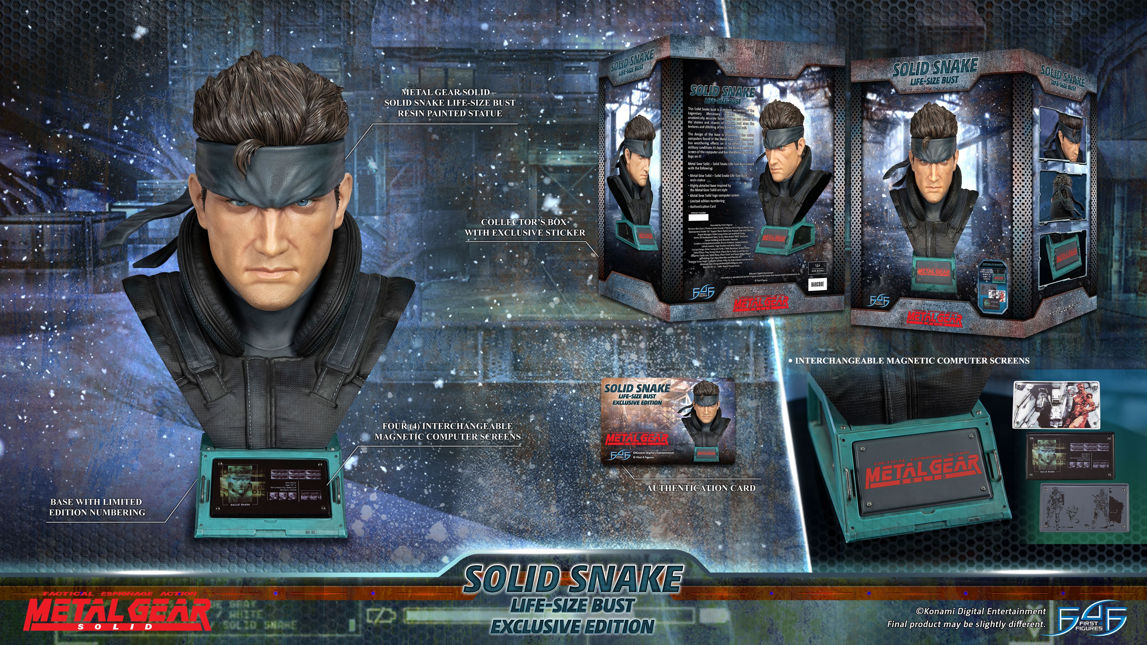 Metal Gear Solid - Solid Snake Life-Size Bust (Exclusive Edition LSB)