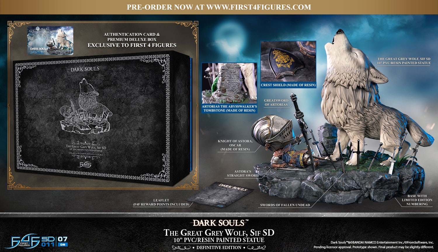 Dark Souls™ - The Great Grey Wolf Sif SD PVC Statue (Definitive Edition) 