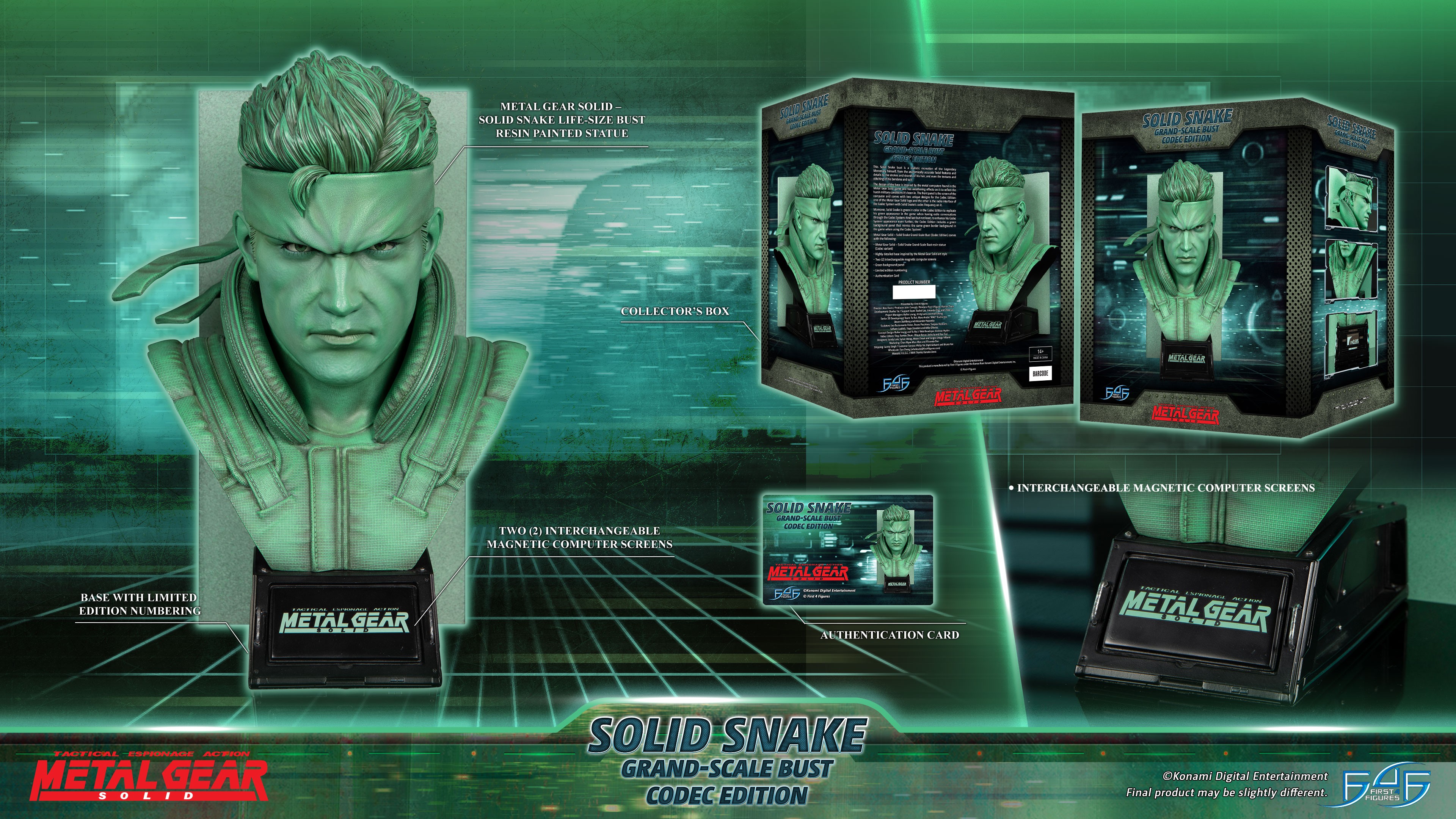 Metal Gear Solid - Solid Snake Grand-Scale Bust (Codec Edition GSB)