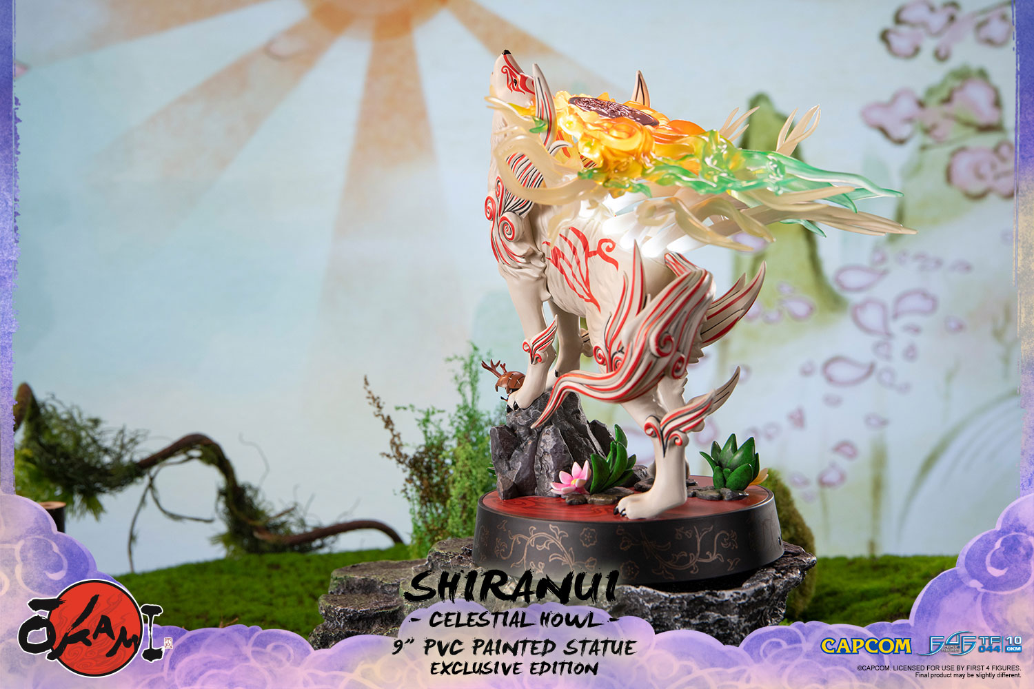 First 4 Figures – Statua In PVC Di Shiranui (Okami) – Collezione Celestial Howl, 9 Pollici