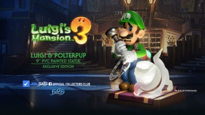  First 4 Figures Luigis Mansion 3 Luigi and Polterpup 9-Inch PVC  Collector Edition Statue, Green : Toys & Games