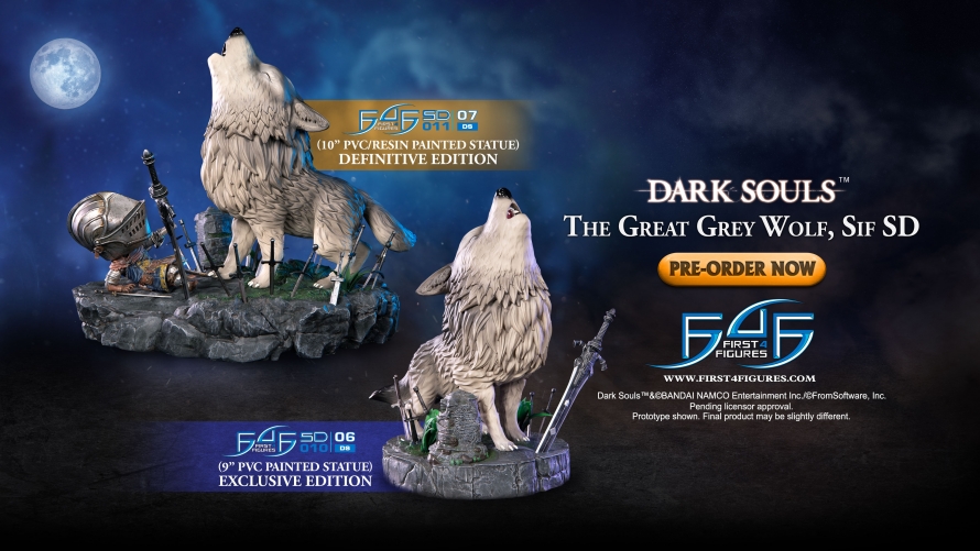 Dark Souls™ – The Great Grey Wolf, Sif SD PVC Statue Launch