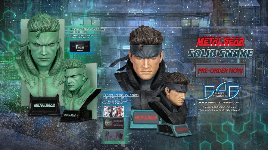  Metal Gear Solid - Solid Snake Life-Size and Grand-Scale Busts Resin