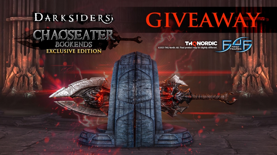 Darksiders - Chaoseater Bookends Statue Giveaway 