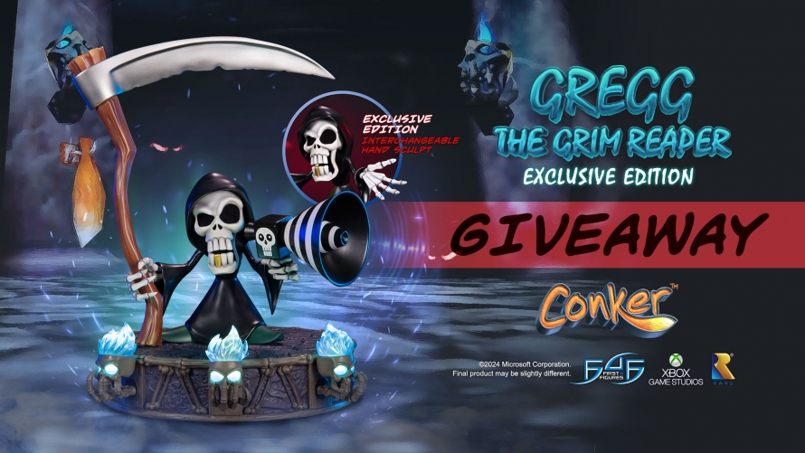Conker's Bad Fur Day - Gregg the Grim Reaper Statue Giveaway 