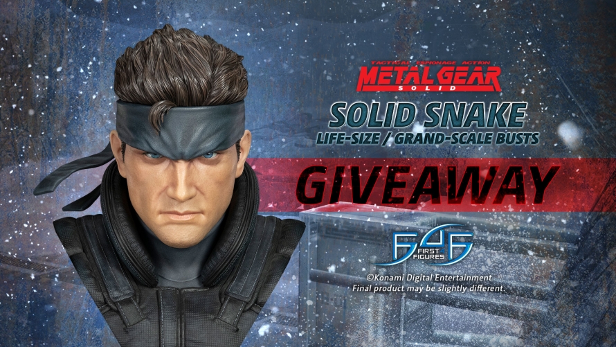 Metal Gear Solid - Solid Snake Life-Size Bust Resin Statue Giveaway 