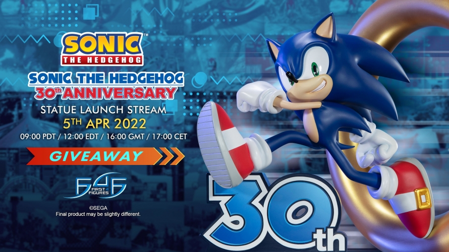 Sonic The Hedgehog - Sonic 30th Anniversary Statue Giveaway