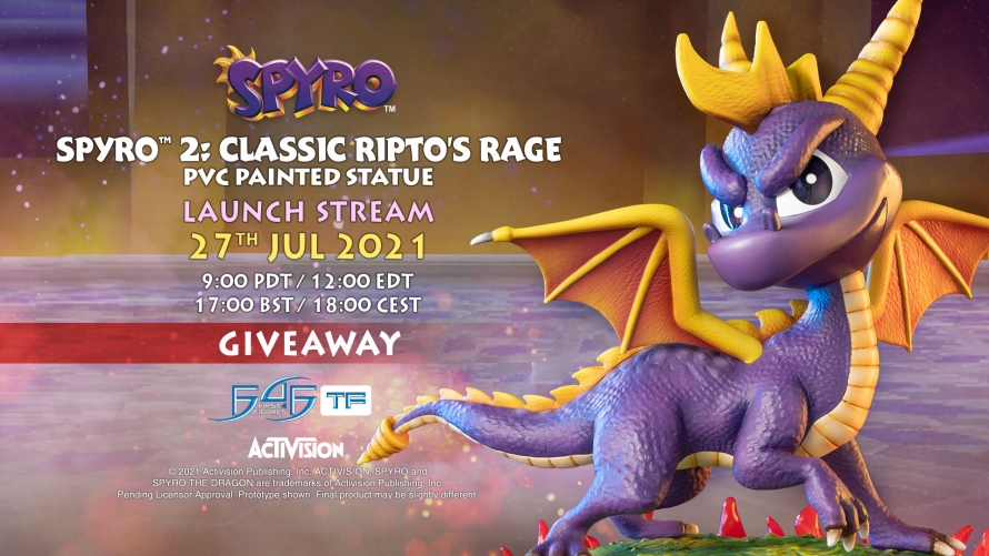 Spyro™ 2: Classic Ripto's Rage PVC Statue Giveaway