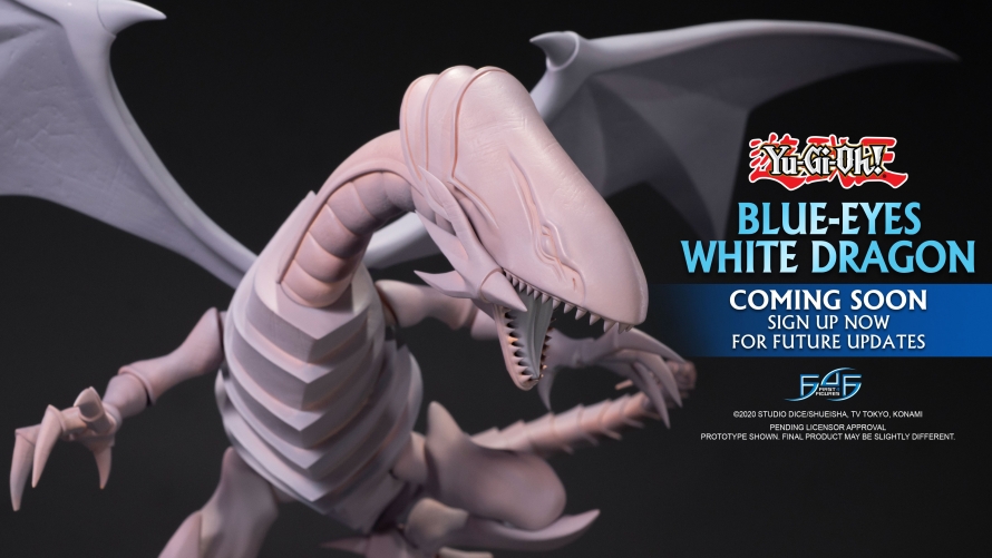 A First Look at the Yu-Gi-Oh! – Blue-Eyes White Dragon Statue