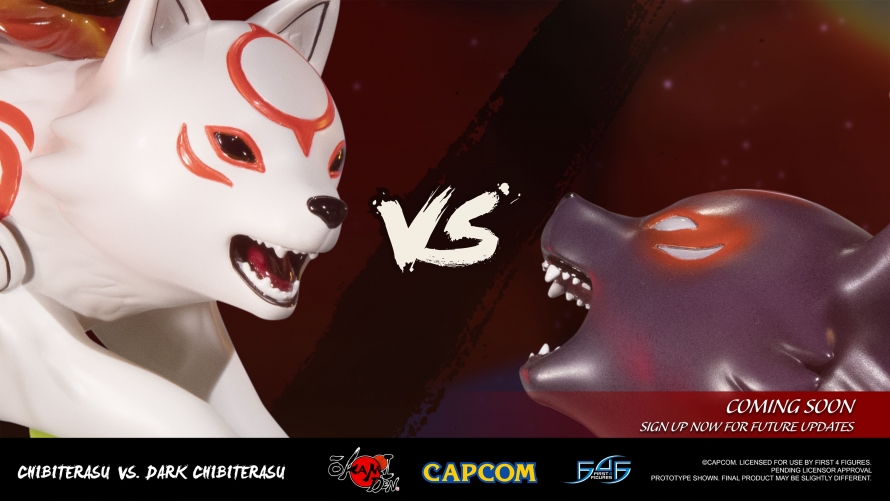 Okamiden – Chibiterasu vs. Dark Chibiterasu Statue Coming Soon