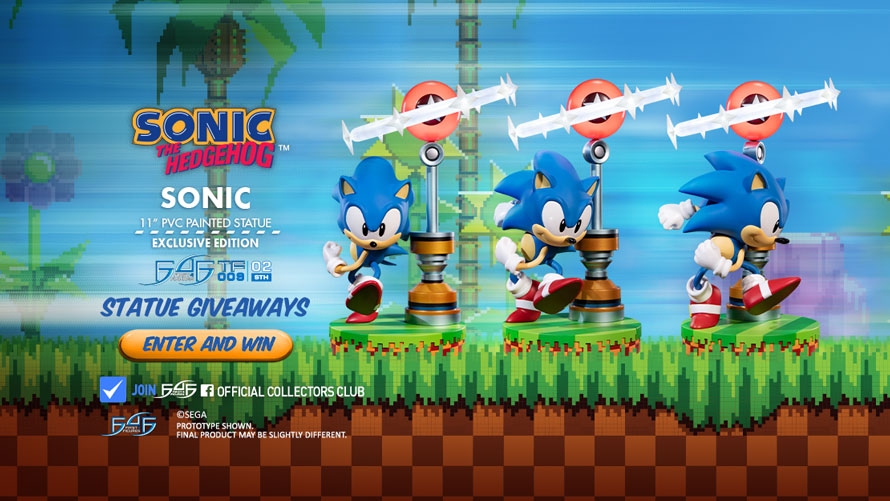 Sonic PVC Statue Launch & Giveaway