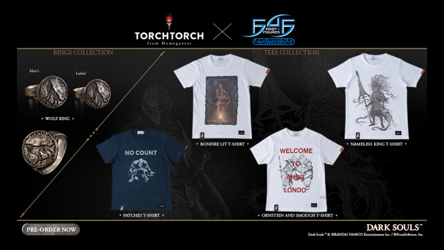 F4F x TORCH TORCH: Wolf Ring & Dark Souls Tees Collection