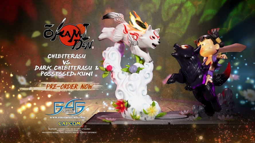 Okamiden – Chibiterasu vs. Dark Chibiterasu & Possessed Kuni Statue Pre-Order FAQs