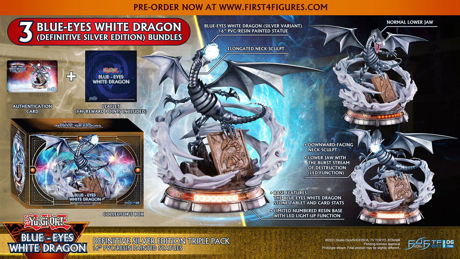 Blue-Eyes White Dragon (Definitive Silver Edition Triple Pack)
