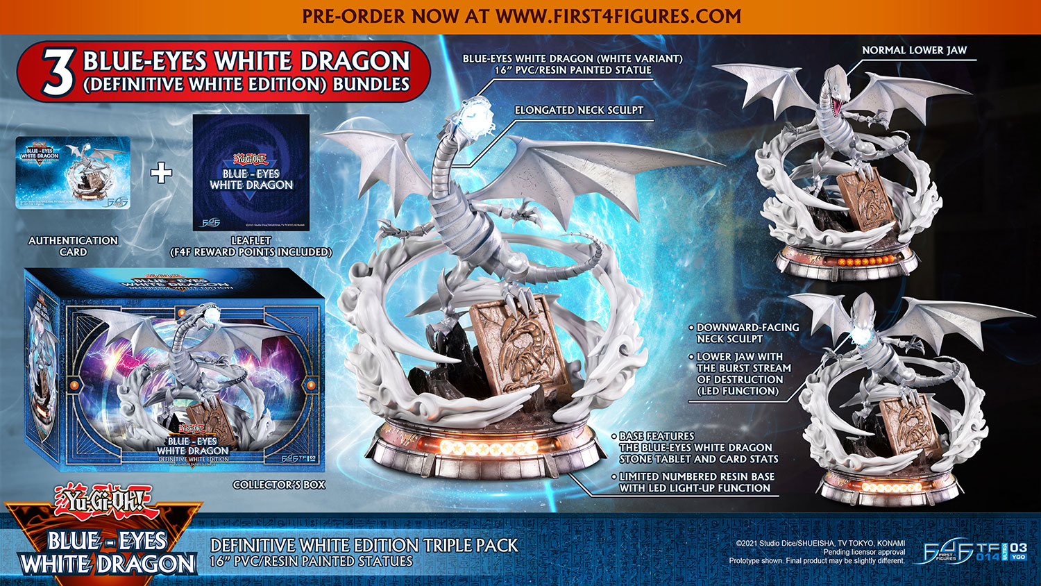 Blue-Eyes White Dragon (Definitive White Edition Triple Pack)