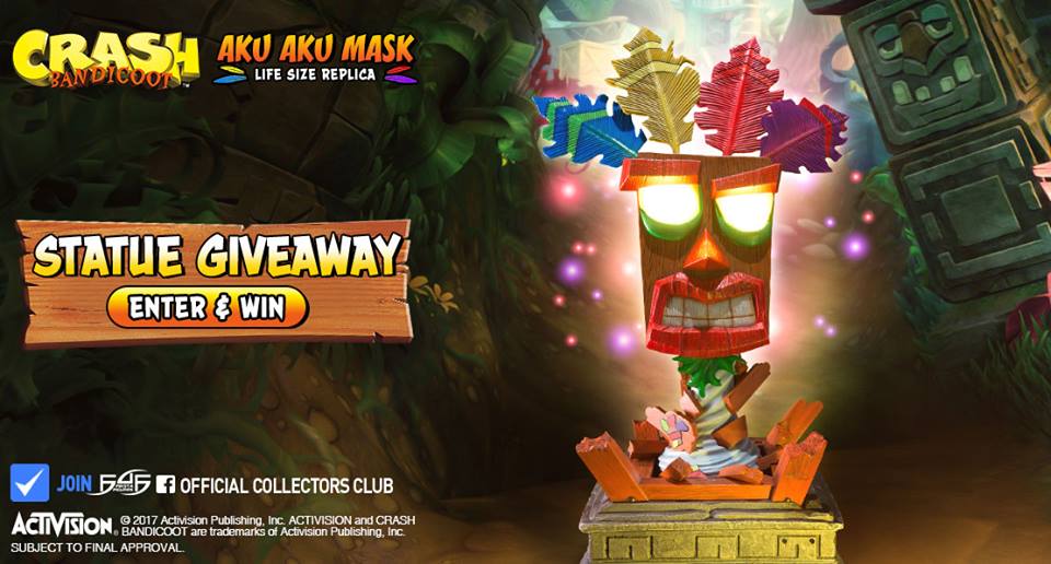 Aku Aku Life-Sized Mask Statue Giveaway