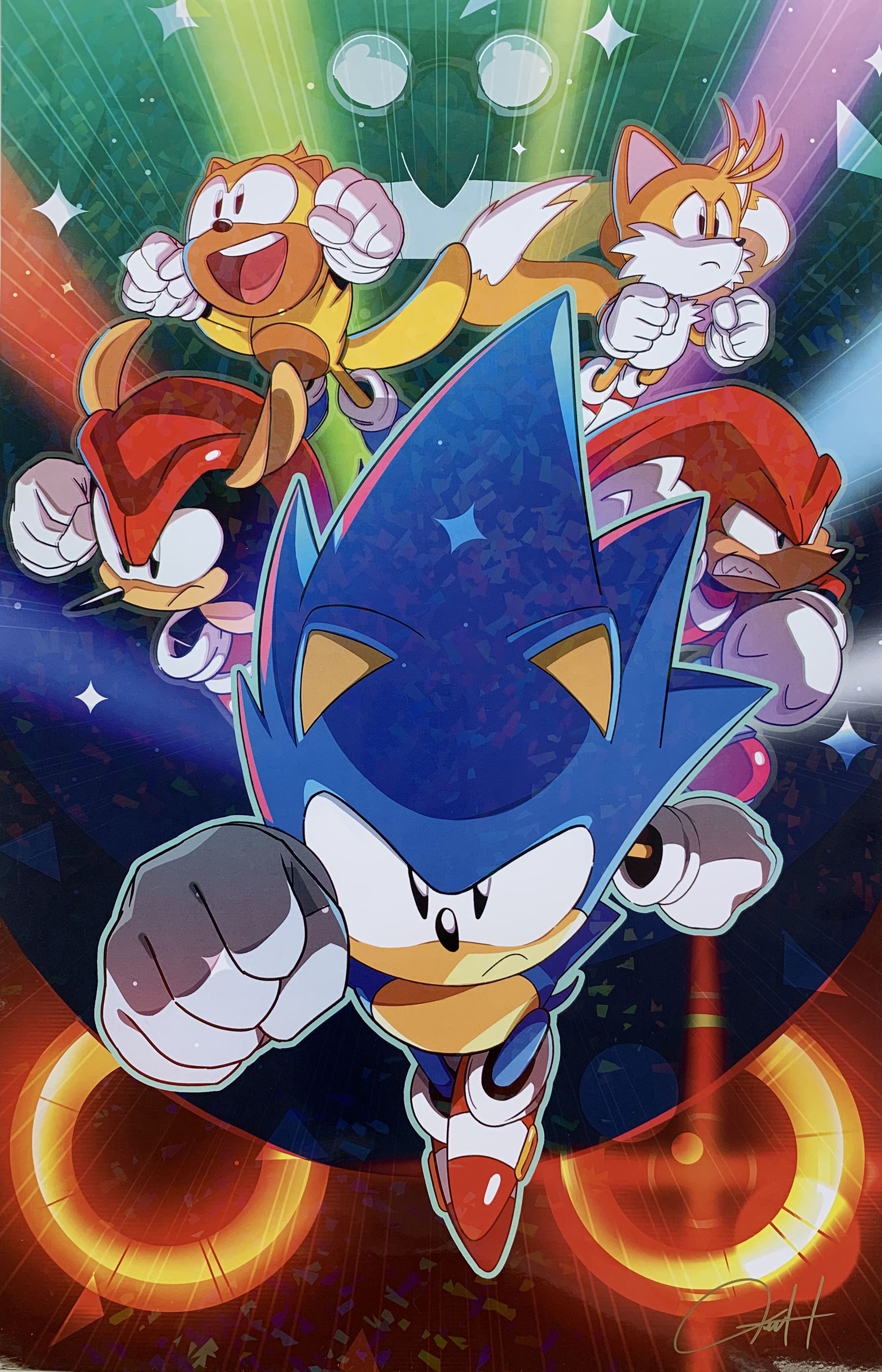 Sonic Mania art print signed by Tyson Hesse