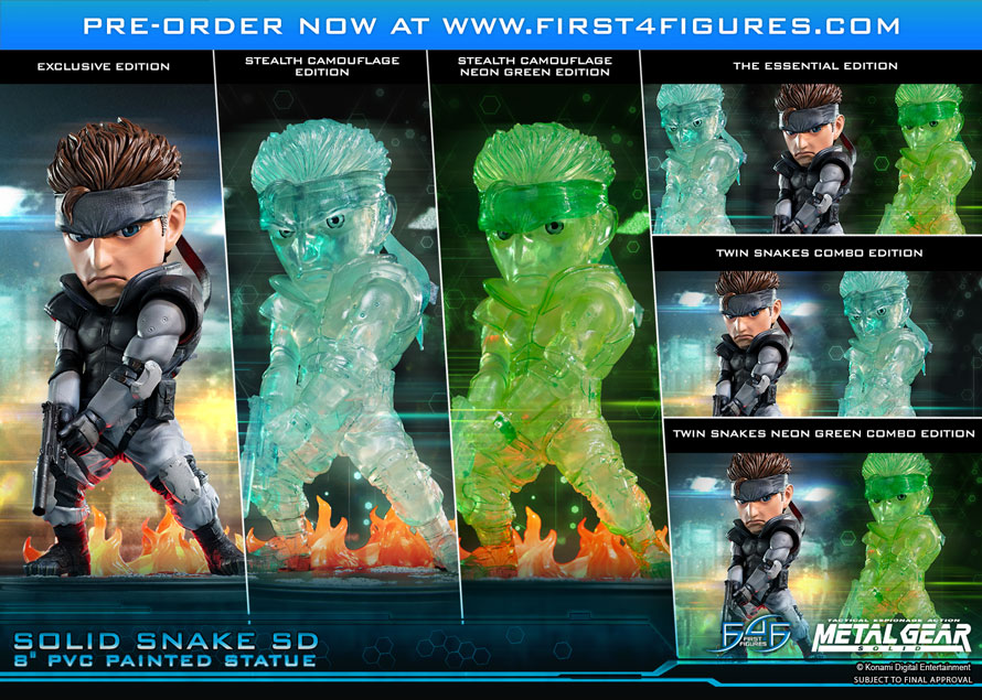 Solid Snake SD 8″ PVC pre-orders NOW OPEN!