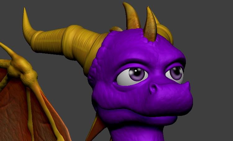 Spyro 3-D Render