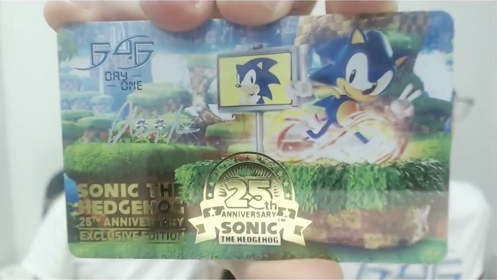 Sonic 25th Day One Edition Signature Card