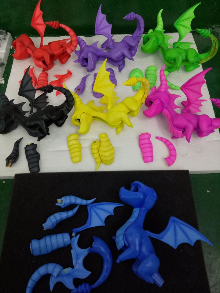 Spyro PVC color variants
