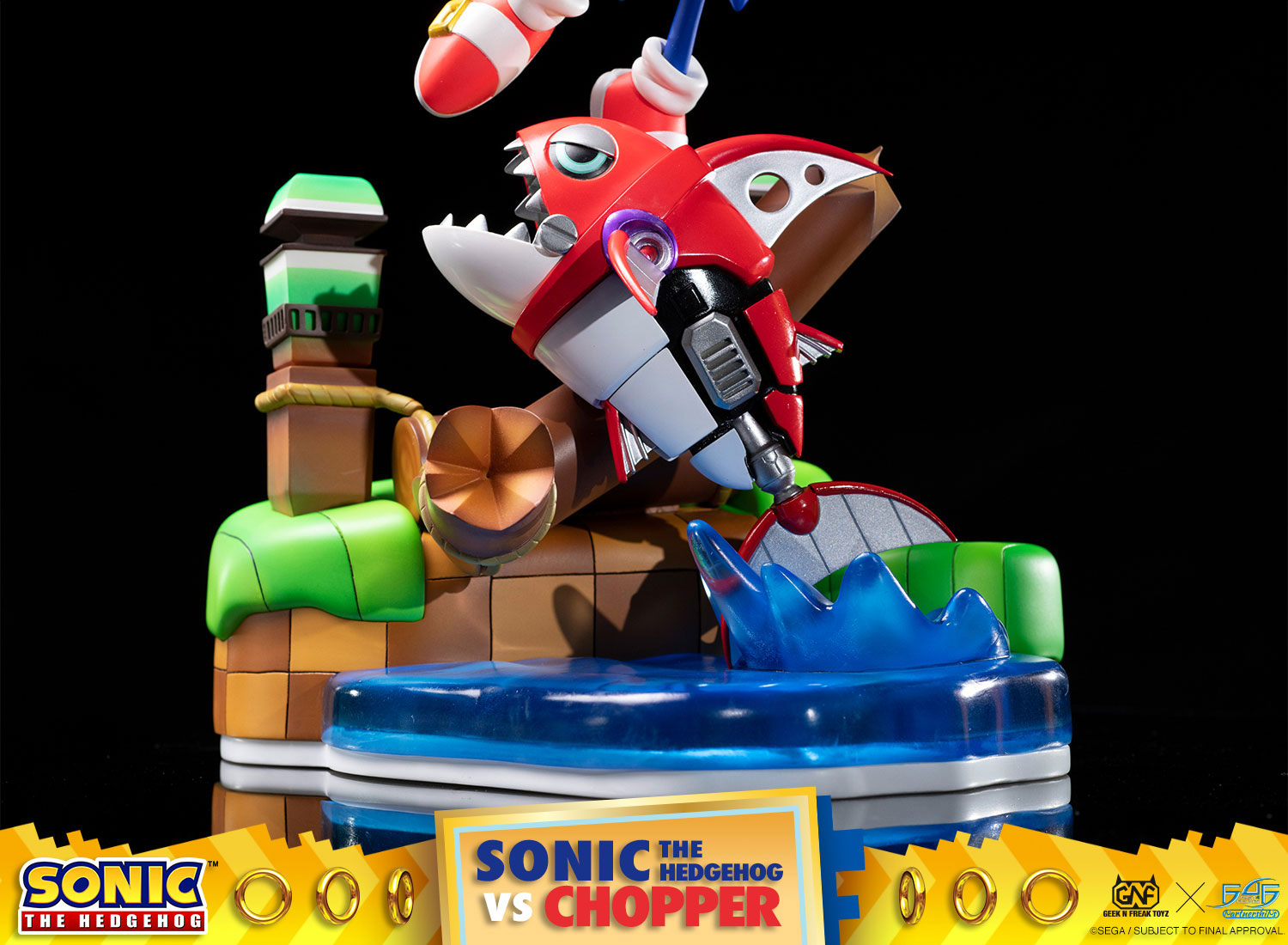 Sonic the Hedgehog vs. Chopper Diorama