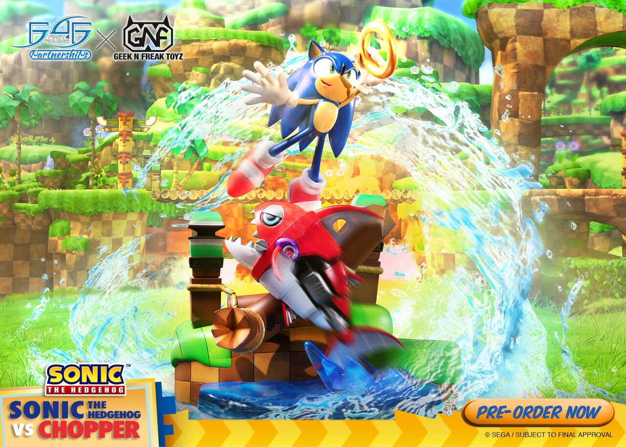 Sonic the Hedgehog vs. Chopper Diorama Now Available