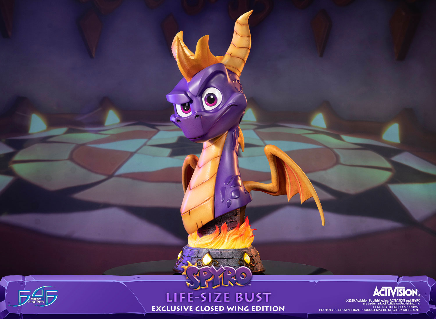 Spyro™ Life-Size Bust (Exclusive Closed Wing Edition)